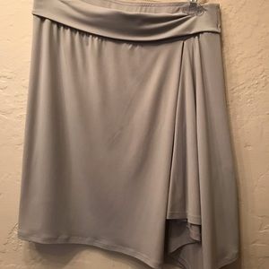Dove grey asymmetrical skirt
